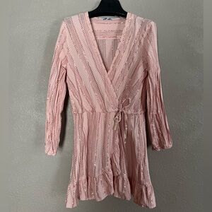 Pink Cover Up Dress